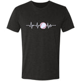 Baseball Heartbeat Triblend T-Shirt - Inside The Batters Box