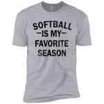 Softball Favorite Season Girls Cotton T-Shirt - Inside The Batters Box