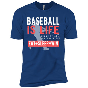 Baseball is Life Boys' Cotton T-Shirt - Inside The Batters Box