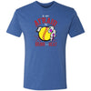 Be Not Afraid Softball Triblend T-Shirt - Inside The Batters Box