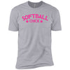 Softball Chick Girls Cotton T-Shirt - Inside The Batters Box