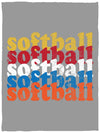 Softball Cozy Plush Fleece Blanket - 30x40 - Inside The Batters Box
