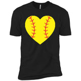 Softball Heart Girls’ Cotton T-Shirt - Inside The Batters Box