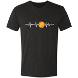 Softball Heartbeat Triblend T-Shirt - Inside The Batters Box