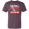 Softball is Life Triblend T-Shirt - Inside The Batters Box