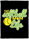 Softball Mom Cozy Plush Fleece Blanket - 30x40 - Inside The Batters Box