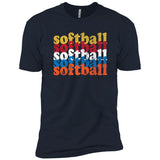 Softball Repeat Girls Cotton T-Shirt - Inside The Batters Box