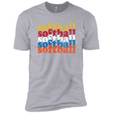 Softball Repeat Girls Cotton T-Shirt - Inside The Batters Box