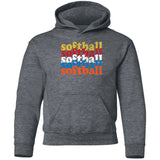 Softball Repeat Youth Pullover Hoodie - Inside The Batters Box
