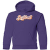 Softball Script Youth Pullover Hoodie - Inside The Batters Box