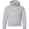 Softball Script Youth Pullover Hoodie - Inside The Batters Box
